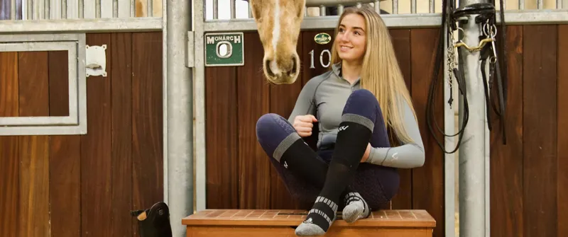 Woof Wear Winter Riding Socks - Black-1